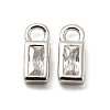 Real Platinum Plated Rhodium Plated 925 Sterling Silver Charms STER-K176-03E-P-2