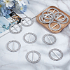 400Pcs Resin Ribbon Buckles RESI-WA0001-01-4