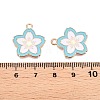 Light Gold Plated Alloy Enamel Pendants PALLOY-N176-28A-RS-3