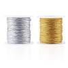 2 Rolls 2 Colors 12-Ply Round PET Metallic Thread MCOR-TA0001-03D-1