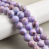 Natural Striped Stone Beads Strands G-D315-A01-02-8mm-1