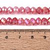 Dyed Crackle Imitation Jade Glass Beads Strands EGLA-Q131-02B-06-4