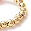 Natural Topaz Jade and Brass Beads Stretch Ring for Girl Women RJEW-JR00401-6