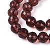 Transparent Glass Bead Strands GLAA-R095-10mm-35-3