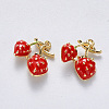 Brass Enamel Charms KK-BBC0012-37-1