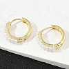 Brass ABS Imitation Pearl Hoop Earrings EJEW-M082-04G-4
