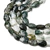Natural Moss Agate Beads Strands G-B159-A09-4