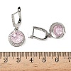 925 Sterling Silver Micro Pave Cubic Zirconia Hoop Earrings EJEW-B147-01B-06-5