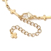 Brass Bar Link Chains Bracelets for Women BJEW-JB11315-01-4