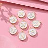 Golden Plated Alloy Charms X-ENAM-S118-01N-5