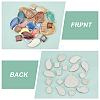 SUPERFINDINGS 54Pcs Porcelain Cabochons Mosaic Pieces Sets PORC-FH0001-07-3