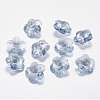 Faceted Glass Rhinestone Charms RGLA-F055-6x6-001BS-1