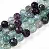 Natural Fluorite Beads Strands G-S345-8mm-31-1