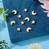 10Pcs 2 Styles Brass Beads KK-TA0003-27-3