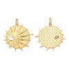 Brass Micro Pave Cubic Zirconia Pendants X-KK-P236-03G-1