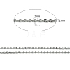 304 Stainless Steel Cable Chains CHS-H001-2mm-15P-2