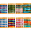 8 Rolls 8 Colors 12-Ply Polyester Thread Cord DIY-SP0003-80C-1