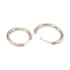 Brass Huggie Hoop Earrings X-KK-D160-55P-2