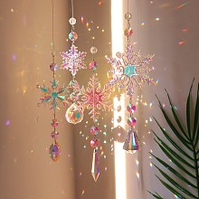 Snowflake K9 Glass Big Pendant Decorations PW-WG59589-05