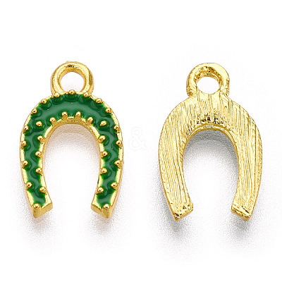 Alloy Enamel Charms ENAM-J445-02G-1