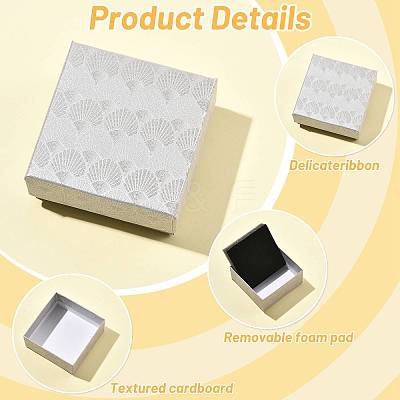 12Pcs 4 Colors Paper Jewelry Set Boxes CON-FS0001-24-1