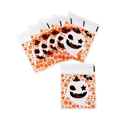 Halloween Theme Plastic Bakeware Bag ABAG-F007-02B-1
