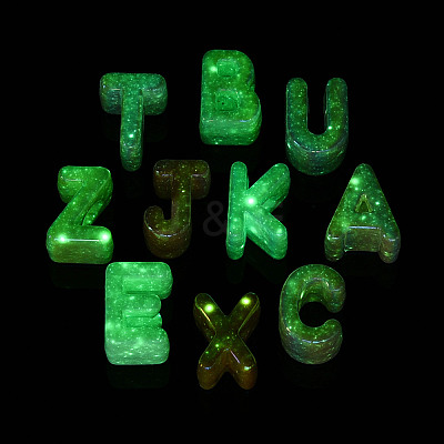 Luminous & UV Plating Opaque Acrylic European Beads PACR-T017-11M-1