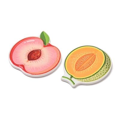 Embossed Printed Acrylic Pendants AC-CBAC02B-08-1