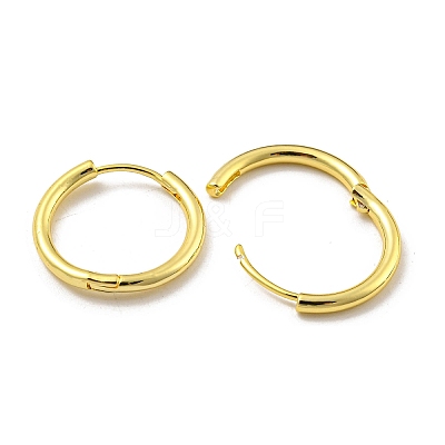 Brass Hoop Earrings EJEW-L211-08F-G-1