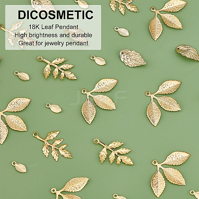 56Pcs 4 Style Brass Pendants KK-DC0001-18-1