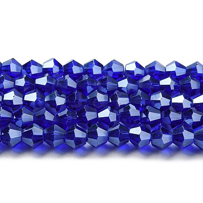 Transparent Electroplate Glass Beads Strands EGLA-A039-T2mm-A06-1
