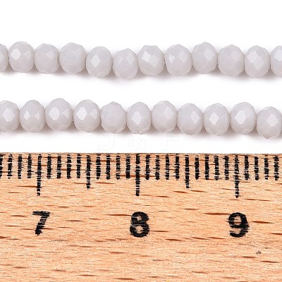 Opaque Solid Color Imitation Jade Glass Beads Strands EGLA-A044-P2mm-D19-1