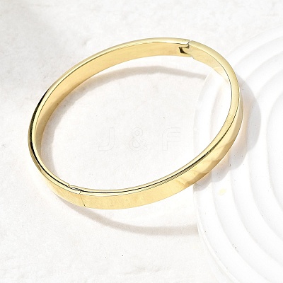 201 Stainless Steel Plain Bangles BJEW-Z151-01G-01-1
