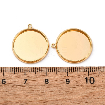 Brass Pendant Cabochon Settings KK-F898-20E-G-1