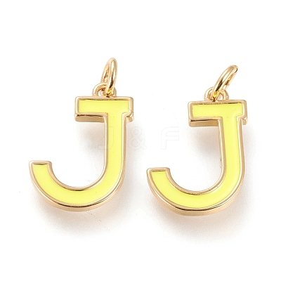 Brass Enamel Pendants KK-R139-02J-1