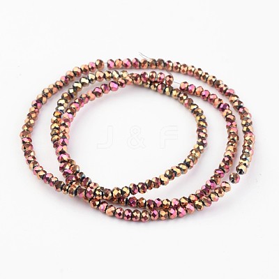 Electroplate Glass Bead Strands EGLA-G014-2mm-FP01-1