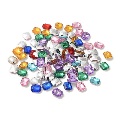 Imitation Taiwan Acrylic Rhinestone Cabochons GACR-A010-8x10mm-M-1