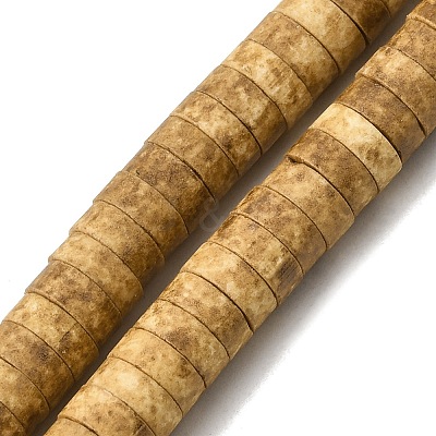 Matte Porcelain Heishi Wheel Beads Strands PR-CBA03B0-03B-1