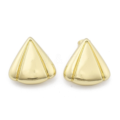 Brass Stud Earrings for Women EJEW-U035-07G-1