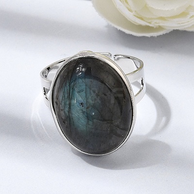 Adjustable Brass Cuff Open Rings for Women GG-CBA7610-09P-1