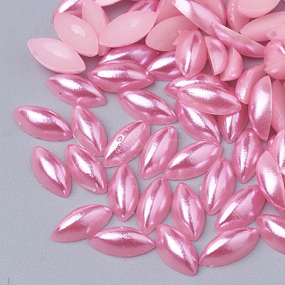 ABS Plastic Imitation Pearl Cabochons SACR-R756-8x4mm-Z6-1
