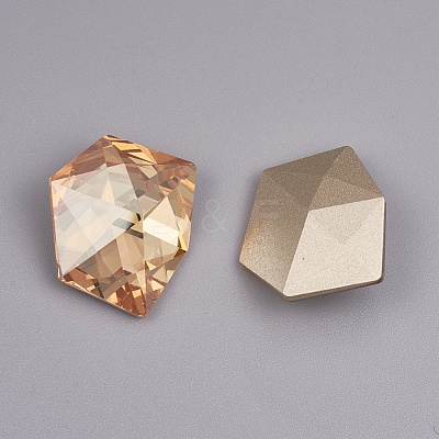 Pointed Back K9 Glass Rhinestone Cabochons RGLA-F062-C-1