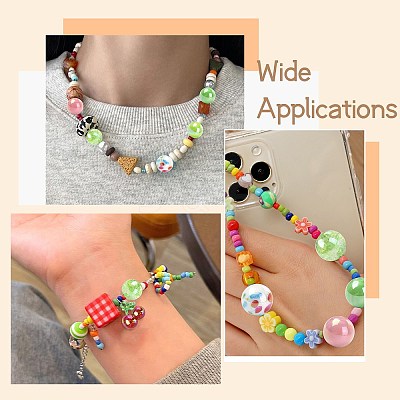 45Pcs 9 Styles Plastic Round Bead & Acrylic Beads Kits MACR-CJ0002-45-1