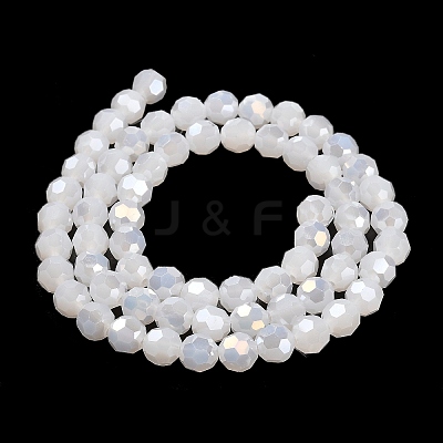Imitation Jade Glass Beads Stands EGLA-A035-J8mm-B05-1