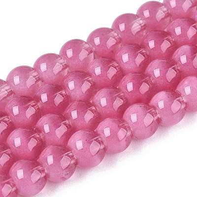 Acrylic Imitation Cat Eye Beads Strands OACR-Q197-01A-13-1