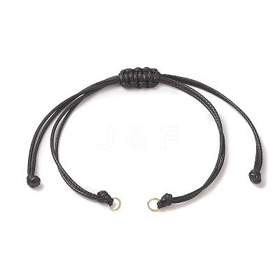 Braided Waxed Polyester Cord AJEW-JB01153-01-1