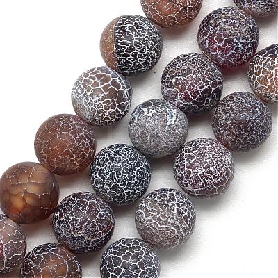 Natural Weathered Agate Bead Strands G-S237-14mm-11-1