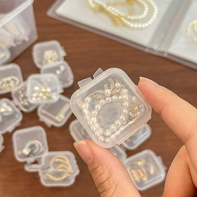 Mini Transparent Plastic Beads Containers LS-PW-WG74209-01-1