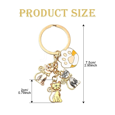 Alloy Enamel Keychain X1-KEYC-YW00135-01-1