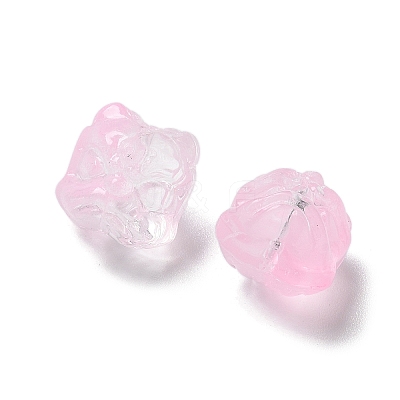 Baking Paint Transparent Glass Beads GLAA-C035-01F-1